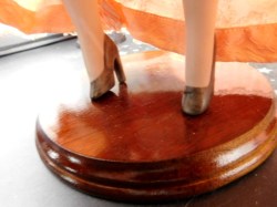 20 inch blonde porcelain pink doll shoes